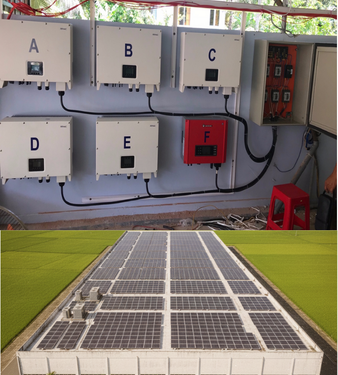 Dự án lặp đặt cho Công ty TNHH Hải Châu với Công suất lắp đặt: 560 KWP
